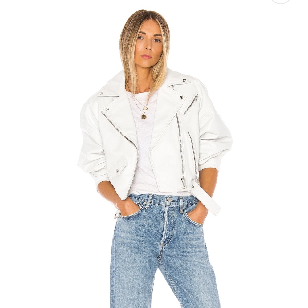 Dylan Leather Jacket White, Lamarque - image 1